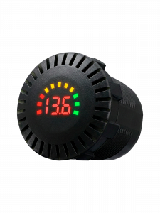 Врезной вольтметр с экраном для лодок и авто12-24В TDS TS-CAU59 Красный